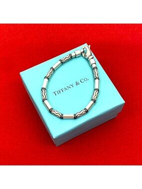 Tiffany & Co Aztec Zigzag Silver 925 Bracelet Bangle